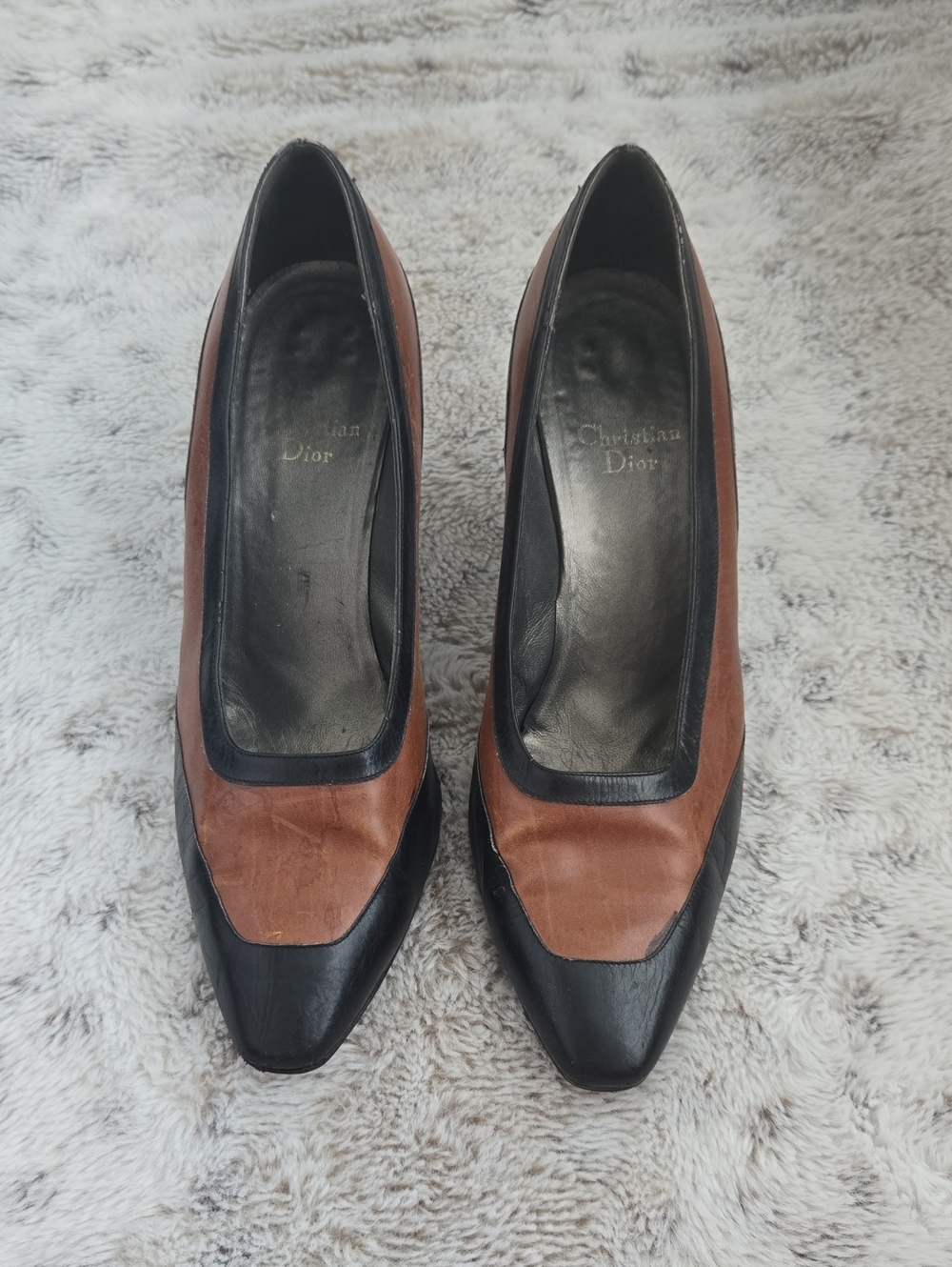 Elegant Black and Brown Women's Heels